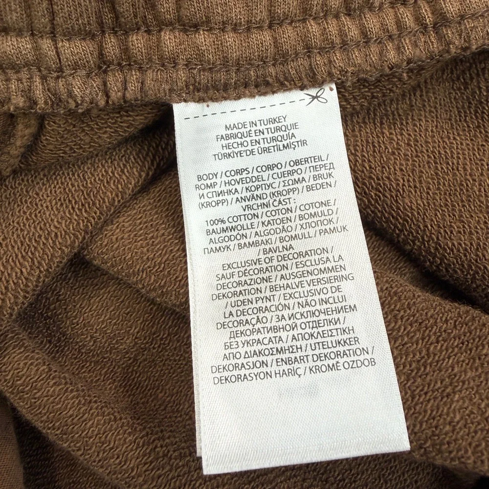 Polo Ralph Lauren Mens Size 3XB Fleece Shorts Brown Drawstring Big & Tall Pony